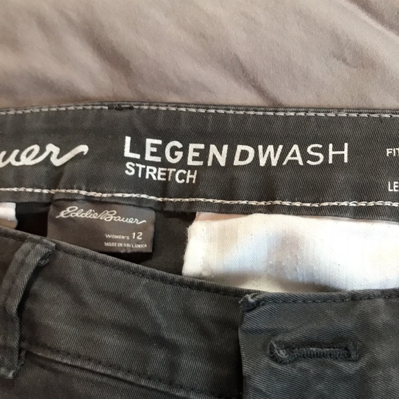 Eddie Bauer Legendwash Stretch Slim Boyfriend Pants - Picture 5 of 6